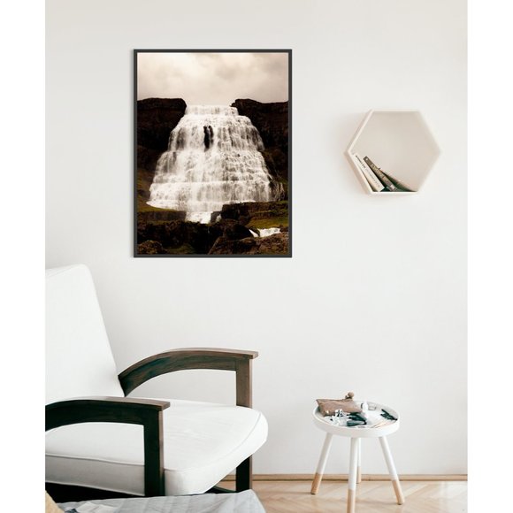 Lower South Falls, Oregon Waterfall Wall Art Design Poster Print Decor for Home - Picture 4 of 9
